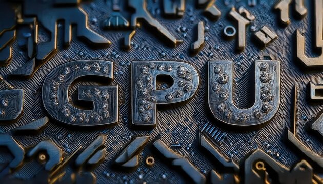 High-Quality Graphic Processing Unit Close-Up