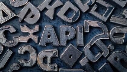 Vintage Metal Letterpress Type and Printing