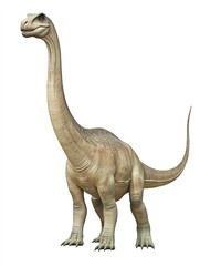 Fototapeta premium Saurischia, Sauropoda, Brachiosaurus isolated on white background 