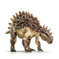 Obraz premium Ornithischia, Ankylosaurus isolated on white background 