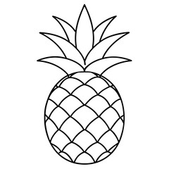 Obraz premium pineapple isolated on white