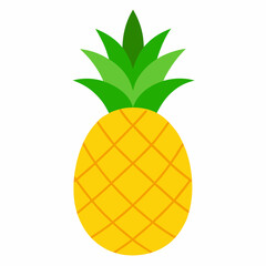 illustration of pineapple on white background