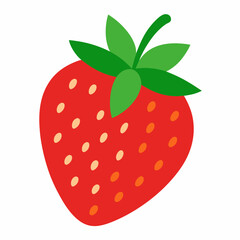 strawberry isolated on white