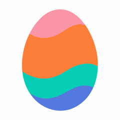 easter eggs on white background.