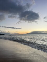sunset on the beach