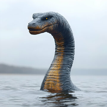 The Loch Ness Monster 3D Illustration