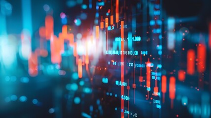 Obraz premium Abstract Stock Market Data Visualization
