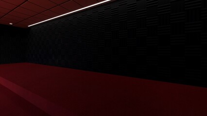 empty room wall nature material 3d render background