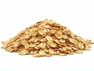 Photo of a Heap of Healthy Rolled Oats