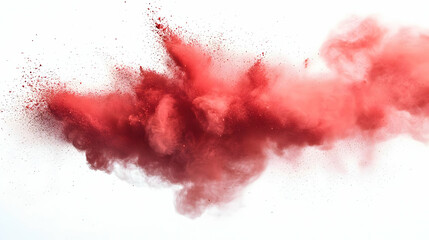 Red Powder Explosion Abstract Background Image