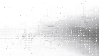 Fototapeta premium Abstract gray dot arrangement creating a digital technology background for modern applications and designs. Generative AI