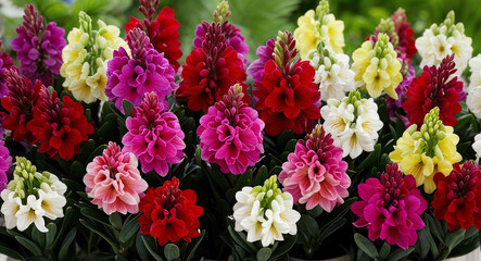 Fototapeta premium Colorful alstroemeria flowers background