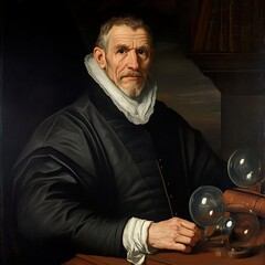 Portrait of a Scholar with Globes and Books