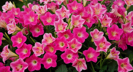 Pink corydalis flowers background