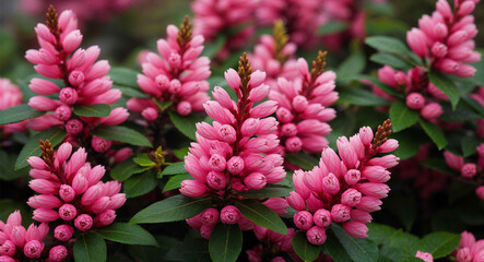 Fototapeta premium Pink mountain laurel flowers background