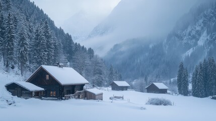 Snowy Mountain Cabin