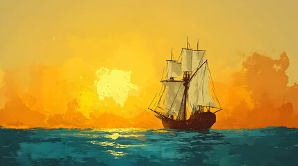 Sailing into the Sunset with a Tall Ship