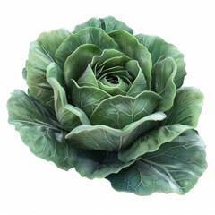 Fototapeta premium A large green leafy vegetable with a stem