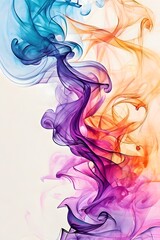 Fototapeta premium abstract colorful smoke