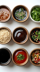 Assortment of Dipping Sauces Photo