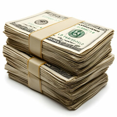 Photo of Stacks of One Hundred Dollar Bills