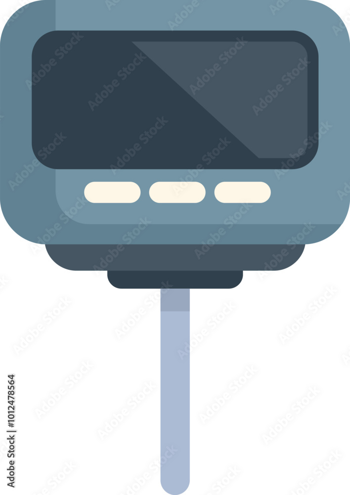 Poster digital thermometer displaying temperature with a blank screen for adding numbers
