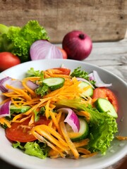Fresh green lettuce health food