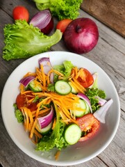 Fresh green lettuce health food