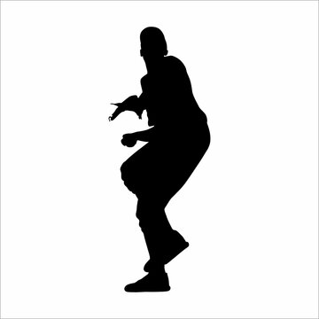 recommend clip art: silhouette of a man playing baseball