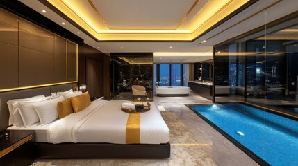 Luxury Suite with Private Pool and City View