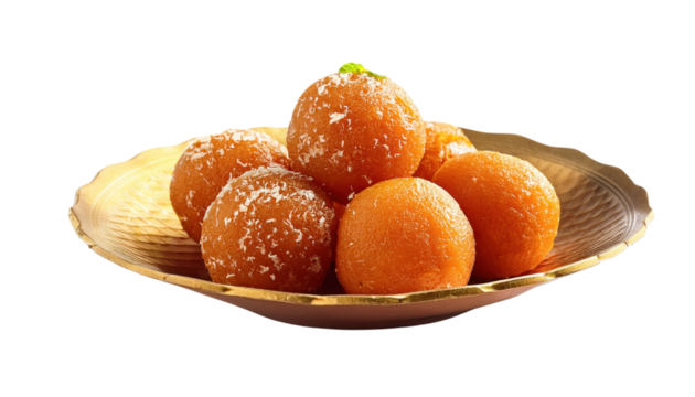Laddu Indian Dessert - Isolated on Transparent PNG