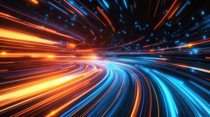 Abstract Light Trails