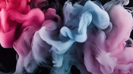 Fototapeta premium Abstract Colorful Ink Swirls