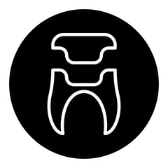 Dental Crown Vector Icons