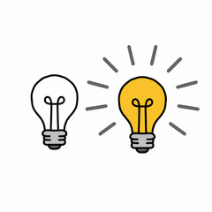 This image shows a collection of lightbulb icons, each containing a brain illustration, symbolizing the concept of ideas and creativity.