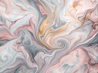 Obraz premium Fluid Abstract Backgrounds in Soft Rose and Gray - Marble Texture Cover Templates for Design Projects