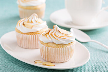 Frappuccino in a glass with cream