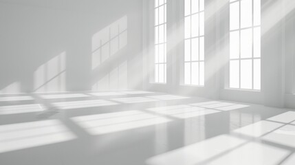 Fototapeta premium Bright and Spacious Light-Filled Interior Room