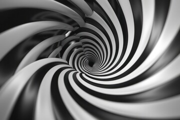 Mesmerizing Monochrome Spiral