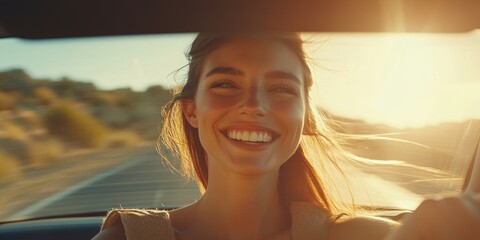 Radiant Road Trip Moment