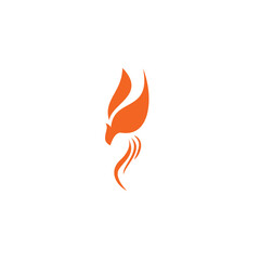Phoenix bird logo icon vector illustration