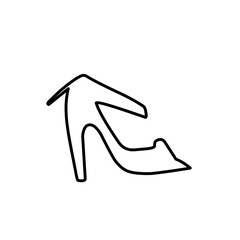 outline of women's fashion shoes