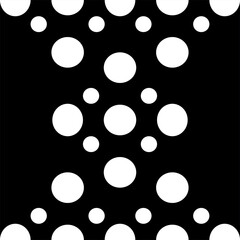 black and white dots