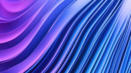 Abstract Blue and Purple Waves