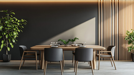 Cozy Elegance: A Modern Dining Room Interior Mock-Up for Your Home