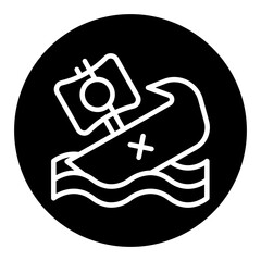 Shipwreck Vector Icons