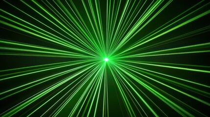 Abstract Green Laser Light