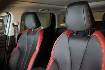 Discover the Stylish Car Interior with Premium Leather Seats for elegance and comfort