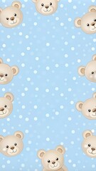 Obraz premium blue background for kids cards