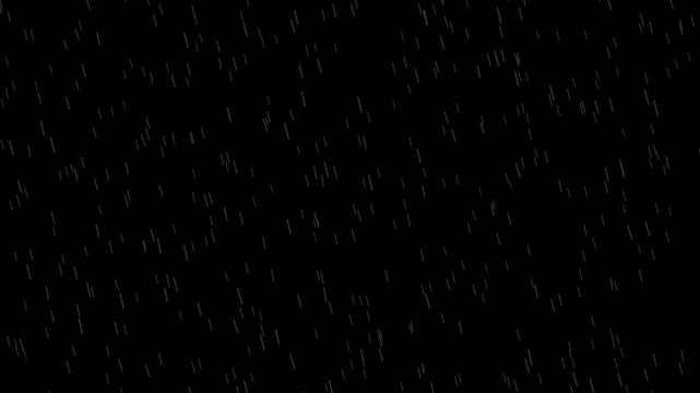 Rain Nature VFX falling effect and splash, Rain animation video 4K Resolution